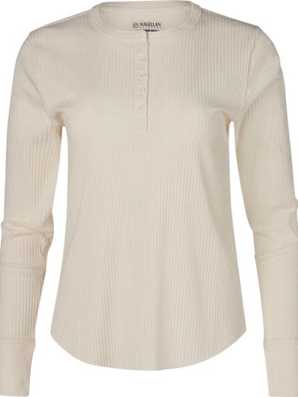 Magellan Outdoors Women's Hickory Canyon Ribbed Long Sleeve Henley
Shirt